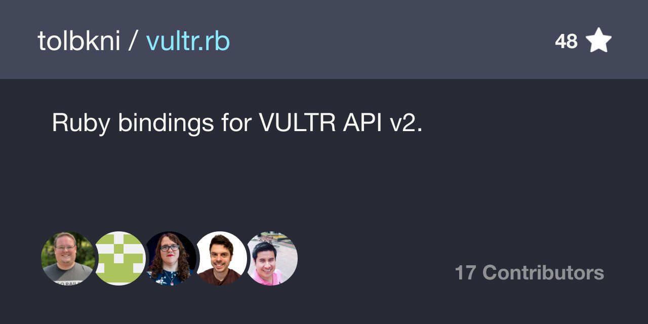 Vultr API gem