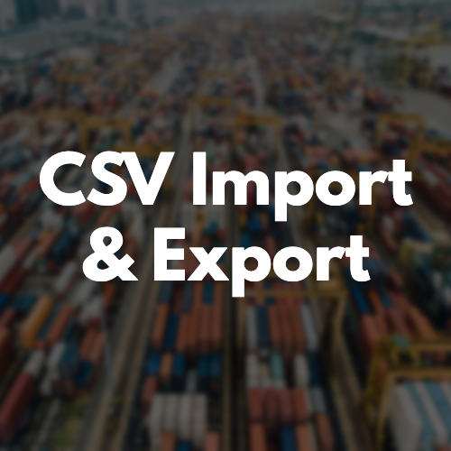 CSV Import and Export  image